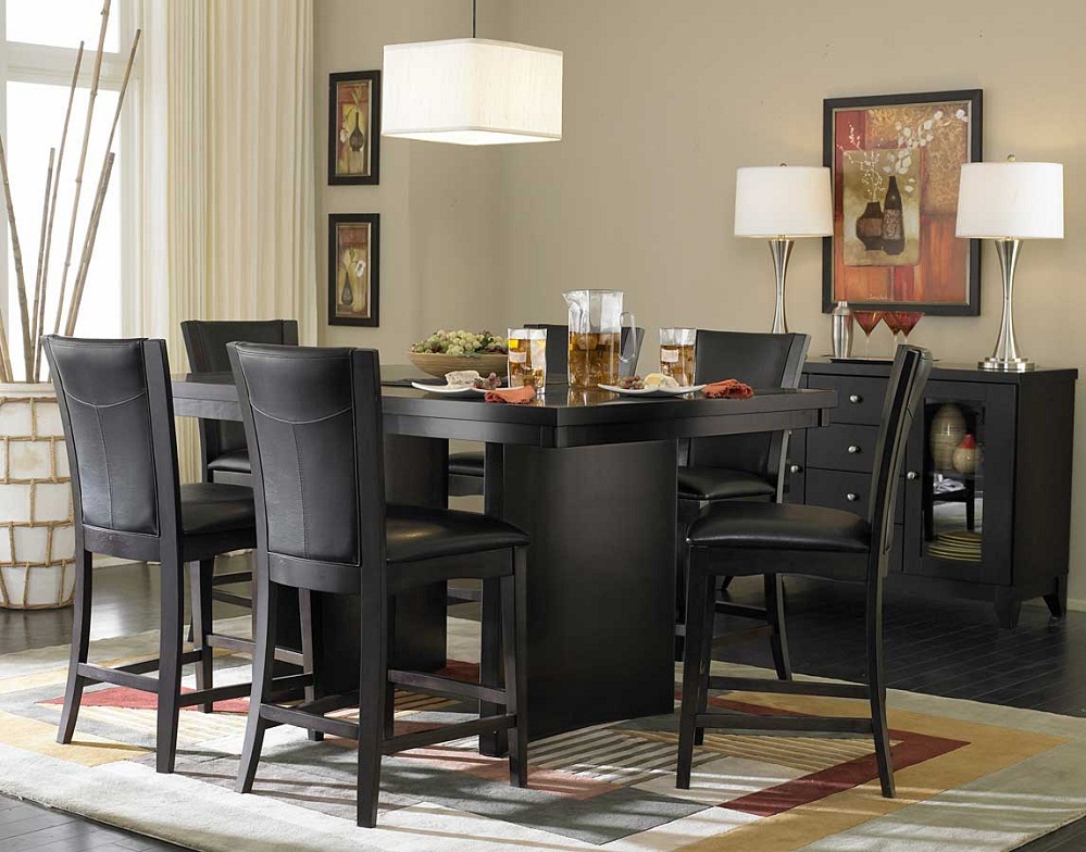 Black Counter Height Dining Set