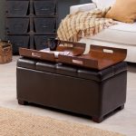 Small Leather Ottoman Coffee Table